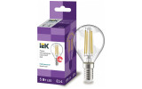 Светодиодная лампа LED 360° G45 шар прозрачная 5Вт 230В 4000К E14, IEK изображение 2