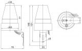 Габаритні розміри фотореле ФР 601 IEK зображення