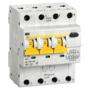 Автоматичний вимикач диф. струму АВДТ34 4P 16 А 100 мА хар-ка C тип A, IEK міні-фото