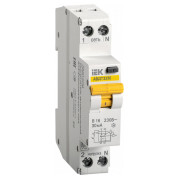 Автоматический выключатель дифференциального тока АВДТ32М 2P 16 А 30 мА хар-ка B тип AC, IEK мини-фото