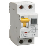 Автоматический выключатель диф. тока АВДТ32 2P 16 А 30 мА хар-ка C тип A, IEK мини-фото