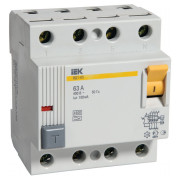 Пристрій захисного відключення (ПЗВ) ВД1-63 4P 16 А 10 мА тип A, IEK міні-фото