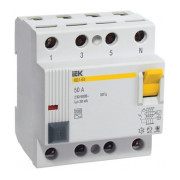 Пристрій захисного відключення (ПЗВ) ВД1-63 4P 100 А 100 мА тип AC, IEK міні-фото