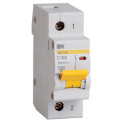 Автоматичний вимикач ВА47-100 1P 100 А х-ка C, IEK міні-фото
