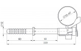 Габаритні розміри комплектів фасадного кріплення КФК12-47.1 IEK зображення