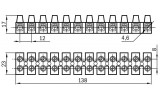 Габаритні розміри затискачів гвинтових ЗВИ-15 IEK зображення