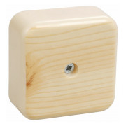 Коробка КМ41206-04 розпаячна для в/в 50x50x20 мм сосна (з контактною групою), IEK міні-фото