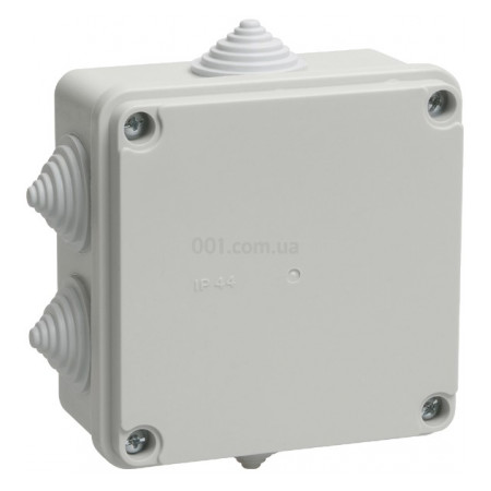Коробка КМ41233 распаячная для о/у 100x100x50 мм IP44, IEK (UKO11-100-100-050-K41-44) фото