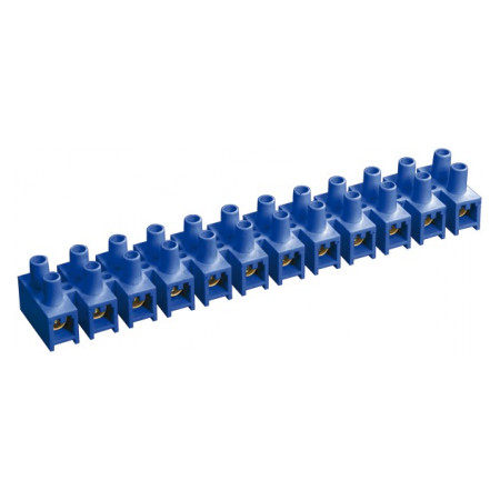 Зажим винтовой ЗВИ-15 4-10 мм² полистирол синий, IEK (UZV6-015-06) фото