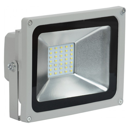 Прожектор СДО 05-20 (20Вт) світлодіодний (LED) SMD 6500K IP65 сірий, IEK (LPDO501-20-K03) фото
