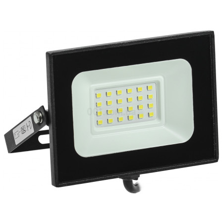 Прожектор СДО 06-20 (20Вт) світлодіодний (LED) 6500K IP65 чорний, IEK (LPDO601-20-65-K02) фото