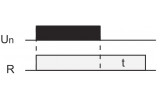 Диаграмма работы реле задержки выключения при снятии питания IEK ORT-D изображение