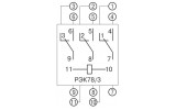 Схема подключения разъема розеточного модульного РРМ78/3 IEK изображение
