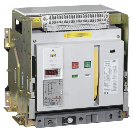 Автоматичний вимикач ВА07-М висувний 3P 2500А 80кА, IEK (SAB-3200-KRV-3P-2500A-80) фото