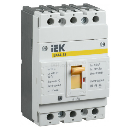 Автоматичний вимикач ВА44-33 3P 32А 15кА, IEK (SVA4410-3-0032) фото