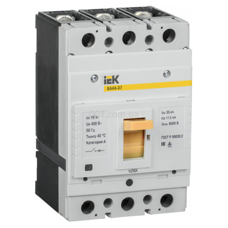 Автоматичний вимикач ВА44-37 3P 250А 35кА, IEK (SVA4410-3-0250-35) фото