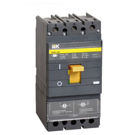 Автоматичний вимикач ВА88-35Р 3P 87,5-125А (0,625-1,25кА) 35кА, IEK (SVAR30-3-0125) фото