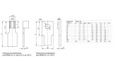 Габаритные размеры наконечников-переходников для автоматических выключателей ВА88-32 IEK изображение