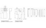 Габаритні розміри накінечників-перехідників для автоматичних вимикачів ВА88-33 IEK зображення