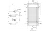 Установчі розміри автоматичного вимикача ВА88-35 IEK з висувними панелями заднього різьбового приєднання ПМ2/Р-35 зображення