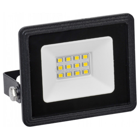 Прожектор СДО 06-10 (10Вт) світлодіодний (LED) 4000K IP65 чорний, IEK (LPDO601-10-40-K02) фото