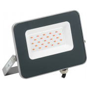 Прожектор LED СДО 07-20R (20Вт) світлодіодний (LED) red IP65 сірий, IEK міні-фото