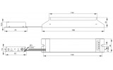 Блок аварийного питания БАП12-3,0 для LED, IEK изображение 2 (габаритные размеры)