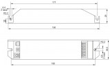 Блок аварийного питания БАП200-3,0 для LED, IEK изображение 2 (габаритные размеры)