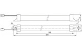Блок аварійного живлення БАП200-3,0 для LED, IEK зображення 3 (габаритні розміри)