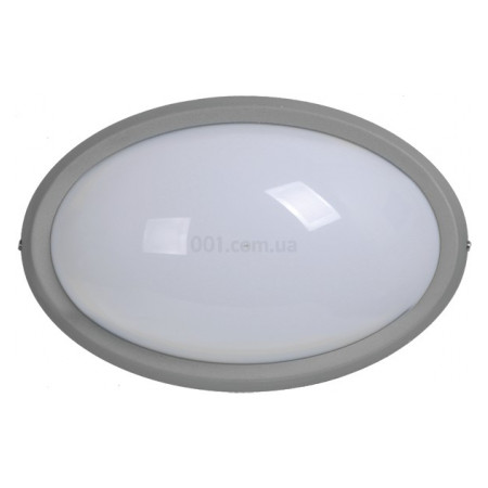 Светильник ДПО 1401 серый овал LED 6x6 Вт IP54, IEK (LDPO0-1401-6-1-K03) фото