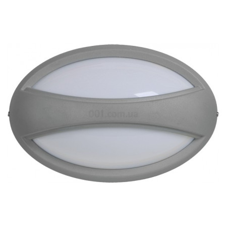 Світильник ДПО 1403 сірий овал з паском LED 6x6 Вт IP54, IEK (LDPO0-1403-6-1-K03) фото