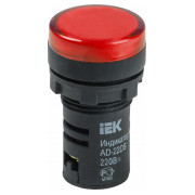 Лампа AD-22DS LED-матриця d22 мм червона 230В AC, IEK міні-фото