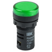 Лампа AD-22DS LED-матрица d22 мм зеленая 230В AC, IEK мини-фото