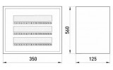 Шкаф распределительный e.mbox.RN-48 металлический навесной 48 модулей, KARWASZ (E.NEXT) изображение 2 (габаритные размеры)