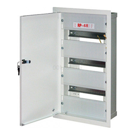 Шкаф распределительный e.mbox.RP-48 металлический встраиваемый 48 модулей, KARWASZ (E.NEXT) фото