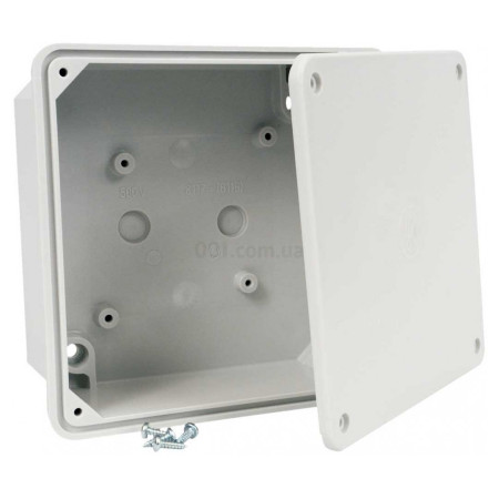 Коробка для наружного монтажа с крышкой без вводів 165×165×70 мм светло-серая IP54, KOPOS (8119_KA) фото