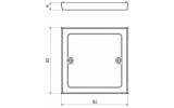 Крышка ПВХ 82×82×9мм к коробкам серии LK 80... белая, KOPOS изображение 2 (габаритные размеры)