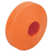 Крышка задняя полипропиленовая ∅71×20 мм коробки в бетон для труб ∅20 мм оранжевая, KOPOS мини-фото