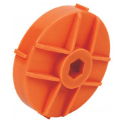 Кришка задня поліамідна ∅75×20 мм коробки в бетон під гайку помаранчева, KOPOS міні-фото