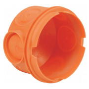 Корпус коробки в бетон (поліпропілен) 73×69×50 мм для труб ∅20 мм помаранчевий, KOPOS міні-фото