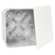 Коробка розподільча ПВХ для твердих стін з кришкою 132×132×66 мм сіра, KOPOS міні-фото