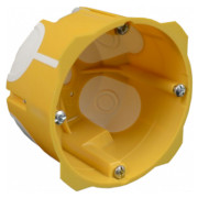 Коробка приборная ПВХ для полых стен с эластичными вводами ∅68×50 мм желтая, KOPOS мини-фото