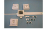Коробка универсальная ПВХ 98×98×45 мм для кабельных каналов белая, KOPOS изображение 2 (применение)