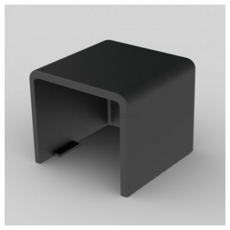Заглушка ПВХ к кабельным каналам LHD 20×20 мм черная (стойкая к УФ), KOPOS (8621_FB) фото