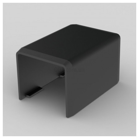 Соединитель ПВХ к кабельным каналам LHD 20×20 мм черный (стойкий к УФ), KOPOS (8622_FB) фото