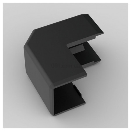 Угол внешний ПВХ к кабельным каналам LHD 20×20 мм черный (стойкий к УФ), KOPOS (8626_FB) фото