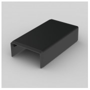 Соединитель ПВХ к кабельным каналам LHD 40×20 мм черный (стойкий к УФ), KOPOS мини-фото