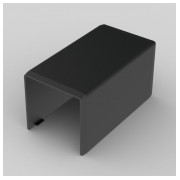 Соединитель ПВХ к кабельным каналам LHD 40×40 мм черный (стойкий к УФ), KOPOS мини-фото