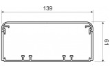 Кабельний канал ПВХ 140×60 мм EKE білий, KOPOS зображення 5 (габаритні розміри)