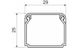 Кабельний канал ПВХ 30×25 мм LHD білий, KOPOS зображення 2 (габаритні розміри)